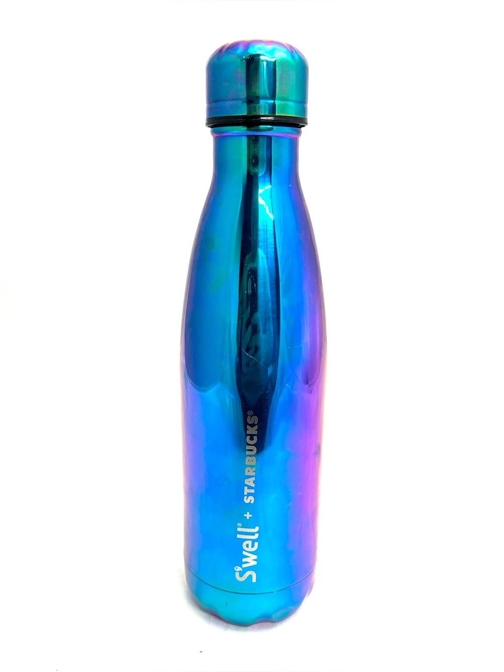 S'well x Starbucks Supernova Iridescent Blue-Purple Stainless Water Bottle Flask